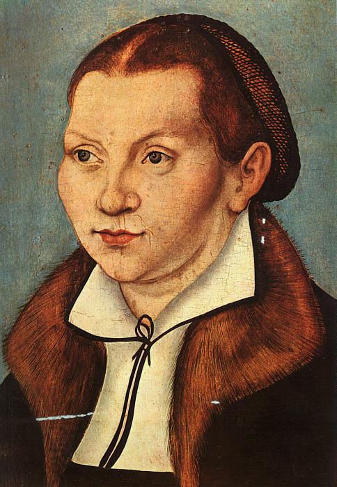 Lucas  Cranach Portrait of Katharina von Boyra